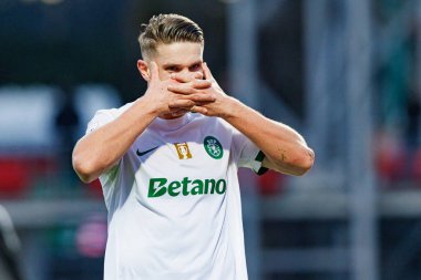 Viktor Gyokeres, Liga Portekiz maçında Casa Pia ve Estadio Municipal Rio Maior 'daki (Maciej Rogowski)