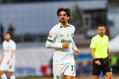 Francisco Trincao, Liga Portekiz maçı sırasında Estadio Belediyesi Rio Maior 'daki Casa Pia ve Sporting CP takımları arasında görüldü (Maciej Rogowski)