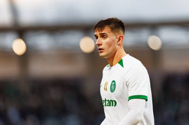 Ivan Fresneda, Liga Portekiz maçı sırasında Estadio Belediyesi Rio Maior 'daki Casa Pia ve Sporting CP takımları arasında görüldü (Maciej Rogowski)