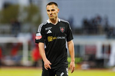 Leonardo Lelo, Liga Portekiz maçı sırasında Estadio Belediyesi Rio Maior 'daki Casa Pia ve Sporting CP takımları arasında görüldü (Maciej Rogowski)