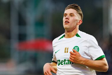 Viktor Gyokeres, Liga Portekiz maçı sırasında Estadio Belediyesi Rio Maior 'daki Casa Pia ve Sporting CP takımları arasında görüldü (Maciej Rogowski)