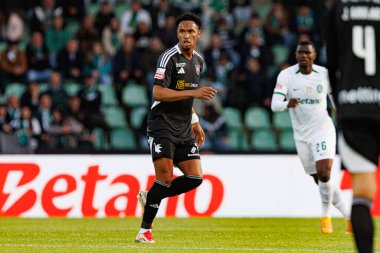 Caue Santos, Liga Portekiz maçı sırasında Estadio Belediyesi Rio Maior 'daki Casa Pia ve Sporting CP takımları arasında görüldü (Maciej Rogowski)