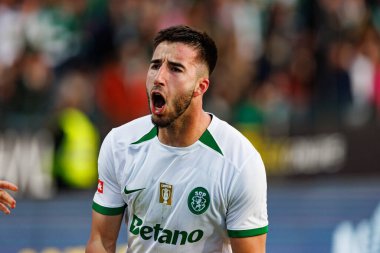 Goncalo Inacio, Liga Portekiz maçında Casa Pia ve Estadio Municipal Rio Maior 'daki (Maciej Rogowski)