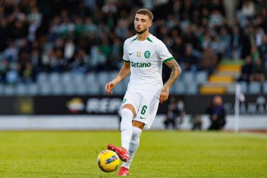 Estadio Belediyesi Rio Maior 'da (Maciej Rogowski) Casa Pia ve Sporting CP takımları arasında Liga Portekiz maçında Zeno Debast görüldü.)