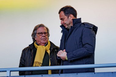 Liga Portekiz maçı sırasında Estadio Belediyesi Rio Maior 'daki Casa Pia ve Sporting CP takımları arasında Frederico Varandas görüldü (Maciej Rogowski)