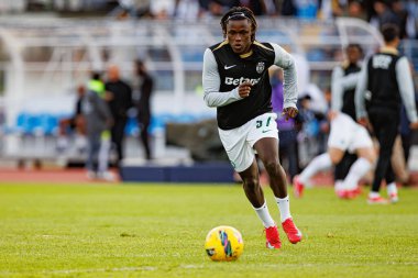 Liga Portekiz maçı sırasında Estadio Belediyesi Rio Maior 'daki Casa Pia ve Sporting CP takımları arasında görülen Geny Catamo (Maciej Rogowski)