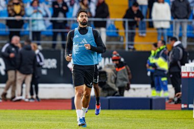 Joao Goulart, Liga Portekiz maçı sırasında Estadio Belediyesi Rio Maior 'daki Casa Pia ve Sporting CP takımları arasında görüldü (Maciej Rogowski)