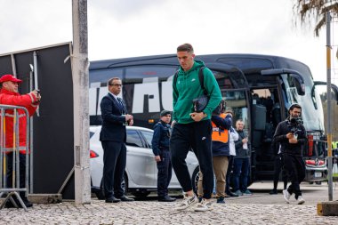 Viktor Gyokeres, Liga Portekiz maçı sırasında Estadio Belediyesi Rio Maior 'daki Casa Pia ve Sporting CP takımları arasında görüldü (Maciej Rogowski)