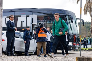 Viktor Gyokeres, Liga Portekiz maçı sırasında Estadio Belediyesi Rio Maior 'daki Casa Pia ve Sporting CP takımları arasında görüldü (Maciej Rogowski)