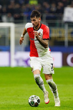 Jakub Moder UEFA Şampiyonlar Ligi maçında Internazionale Milano ve Feyenoord FC (Maciej Rogowski)