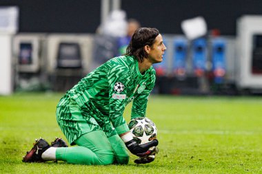 Yann Sommer UEFA Şampiyonlar Ligi maçında Internazionale Milano ve Feyenoord FC (Maciej Rogowski)