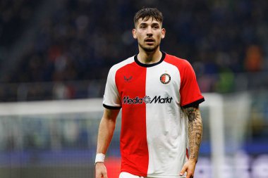 Jakub Moder UEFA Şampiyonlar Ligi maçında Internazionale Milano ve Feyenoord FC (Maciej Rogowski)