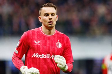 Timon Wellenreuther, UEFA Şampiyonlar Ligi maçında Milano ve Feyenoord FC (Maciej Rogowski) takımları arasında görüldü.)
