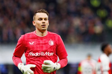 Timon Wellenreuther, UEFA Şampiyonlar Ligi maçında Milano ve Feyenoord FC (Maciej Rogowski) takımları arasında görüldü.)