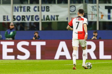 Jakub Moder UEFA Şampiyonlar Ligi maçında Internazionale Milano ve Feyenoord FC (Maciej Rogowski)