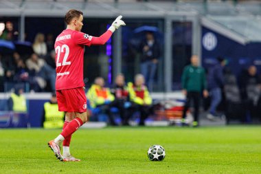 Timon Wellenreuther, UEFA Şampiyonlar Ligi maçında Milano ve Feyenoord FC (Maciej Rogowski) takımları arasında görüldü.)