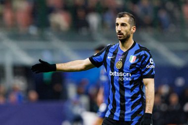 Henrikh Mkhitaryan UEFA Şampiyonlar Ligi maçında Internazionale Milano ve Feyenoord FC (Maciej Rogowski) takımları arasında görüldü.)