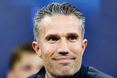 Robin Van Persie UEFA Şampiyonlar Ligi maçında Internazionale Milano ve Feyenoord FC (Maciej Rogowski)