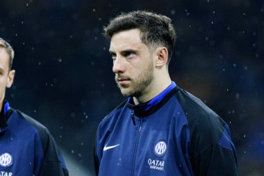 Carlos Augusto UEFA Şampiyonlar Ligi maçında Internazionale Milano ve Feyenoord FC (Maciej Rogowski) takımları arasında görüldü.)
