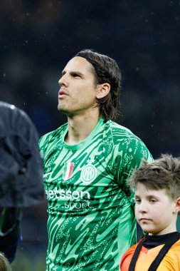 Yann Sommer UEFA Şampiyonlar Ligi maçında Internazionale Milano ve Feyenoord FC (Maciej Rogowski)