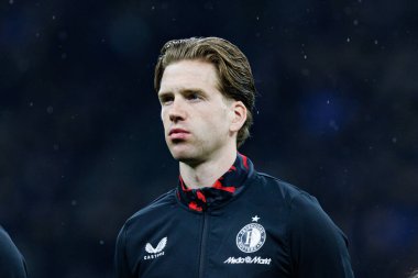 Gijs Smal UEFA Şampiyonlar Ligi maçında Internazionale Milano ve Feyenoord FC (Maciej Rogowski) takımları arasında görüldü.)