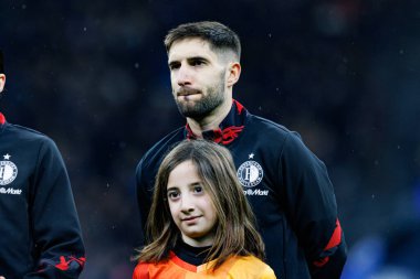 Luka Ivanusec UEFA Şampiyonlar Ligi maçında, Milano ve Feyenoord FC (Maciej Rogowski) takımları arasında görüldü.)