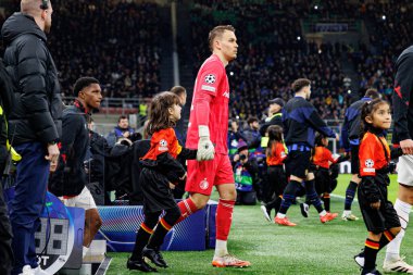 Timon Wellenreuther, UEFA Şampiyonlar Ligi maçında Milano ve Feyenoord FC (Maciej Rogowski) takımları arasında görüldü.)