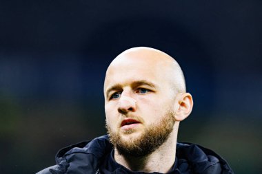 Gernot Trauner UEFA Şampiyonlar Ligi maçında Internazionale Milano ve Feyenoord FC (Maciej Rogowski)