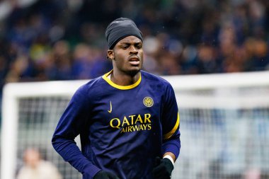 Yann Bisseck UEFA Şampiyonlar Ligi maçında Internazionale Milano ve Feyenoord FC (Maciej Rogowski)