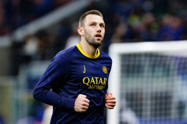 Stefan de Vrij UEFA Şampiyonlar Ligi maçında Internazionale Milano ve Feyenoord FC (Maciej Rogowski)