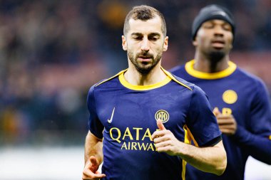 Henrikh Mkhitaryan UEFA Şampiyonlar Ligi maçında Internazionale Milano ve Feyenoord FC (Maciej Rogowski) takımları arasında görüldü.)