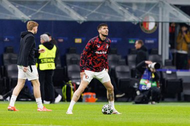 Jakub Moder UEFA Şampiyonlar Ligi maçında Internazionale Milano ve Feyenoord FC (Maciej Rogowski)