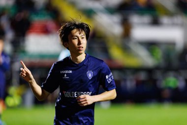 Kanya Fujimoto, Liga Portekiz maçı sırasında Estrela Amadora ve Gil Vicente FC takımları arasında Estadio Jose Gomes (Maciej Rogowski)