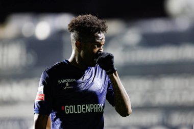 Felix Correia, Liga Portekiz maçı sırasında Estrela Amadora ve Gil Vicente FC takımları arasında Estadio Jose Gomes (Maciej Rogowski)