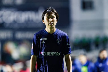 Kanya Fujimoto, Liga Portekiz maçı sırasında Estrela Amadora ve Gil Vicente FC takımları arasında Estadio Jose Gomes (Maciej Rogowski)