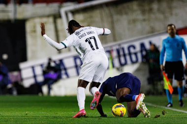 Sandro Cruz ve Chico Banza Liga Portekiz maçı sırasında Estrela Amadora ve Gil Vicente FC takımları arasında Estadio Jose Gomes (Maciej Rogowski)