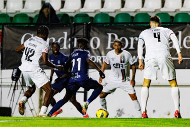 Felix Correia, Liga Portekiz maçı sırasında Estrela Amadora ve Gil Vicente FC takımları arasında Estadio Jose Gomes (Maciej Rogowski)