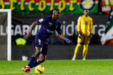 Mohamed Bamba, Liga Portekiz maçı sırasında Estrela Amadora ve Gil Vicente FC takımları arasında Estadio Jose Gomes (Maciej Rogowski)
