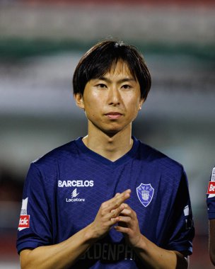 Kanya Fujimoto, Liga Portekiz maçı sırasında Estrela Amadora ve Gil Vicente FC takımları arasında Estadio Jose Gomes (Maciej Rogowski)