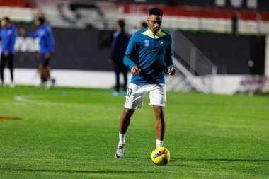 Juan Mina, Liga Portekiz maçı sırasında Estrela Amadora ve Gil Vicente FC takımları arasında Estadio Jose Gomes (Maciej Rogowski)