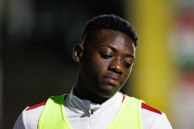 Jonathan Mutombo, Liga Portekiz maçı sırasında Estrela Amadora ve Gil Vicente FC takımları arasında Estadio Jose Gomes (Maciej Rogowski)