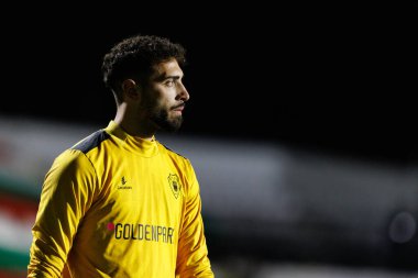 Brian Araujo, Liga Portekiz maçı sırasında Estrela Amadora ve Gil Vicente FC takımları arasında Estadio Jose Gomes (Maciej Rogowski)