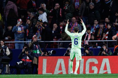 Atletico de Madrid ve FC Barcelona (Maciej Rogowski) takımları arasında oynanan LaLiga EA SPORTS maçında Gavi görüldü.)