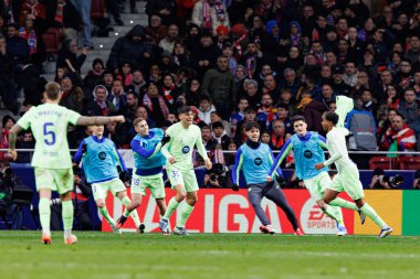 Atletico de Madrid ve FC Barcelona (Maciej Rogowski) takımları arasında oynanan LaLiga EA SPORTS maçında FC Barcelona 'nın oyuncuları Lamine Yamal' dan gol üstüne gol atarken görüldü.)