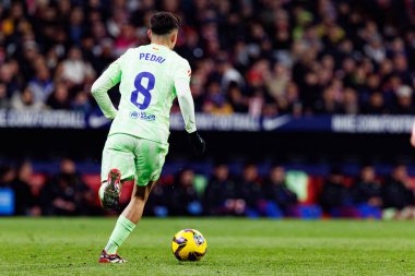 Atletico de Madrid ve FC Barcelona (Maciej Rogowski) takımları arasında oynanan LaLiga EA SPORTS maçında Pedri görüldü)