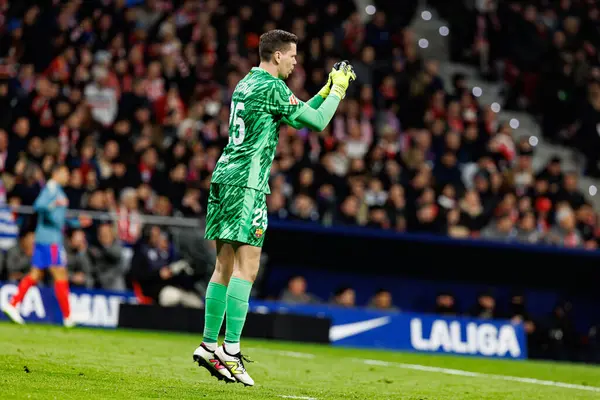 Wojciech Szczesny, Atletico de Madrid ve FC Barcelona (Maciej Rogowski) takımları arasında oynanan LaLiga EA SPORTS maçı sırasında görüldü.)