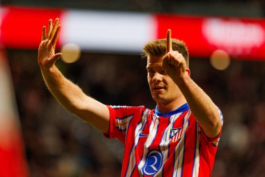 Alexander Sorloth, LaLiga EA SPORTS maçında Atletico de Madrid ve FC Barcelona (Maciej Rogowski)