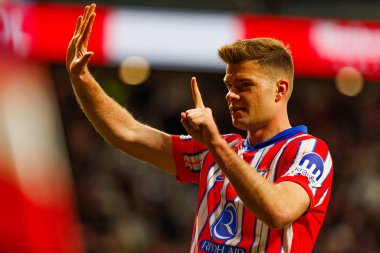 Alexander Sorloth, LaLiga EA SPORTS maçında Atletico de Madrid ve FC Barcelona (Maciej Rogowski)