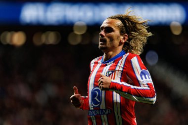 Antoine Griezmann, Atletico de Madrid ve FC Barcelona (Maciej Rogowski) takımları arasındaki maç sırasında görüldü.)