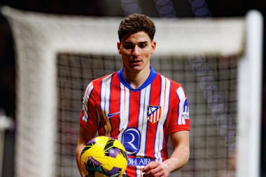 Julian Alvarez, Atletico de Madrid ve FC Barcelona (Maciej Rogowski) takımları arasında oynanan LaLiga EA SPORTS maçı sırasında görüldü.)